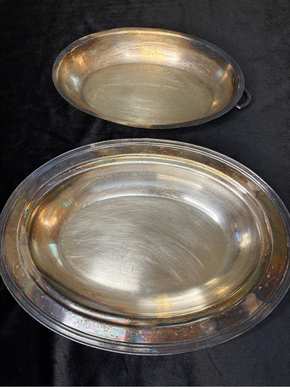 Vintage Oval Silver- Plated Covered Vegetable Dish - Picture 3 of 7